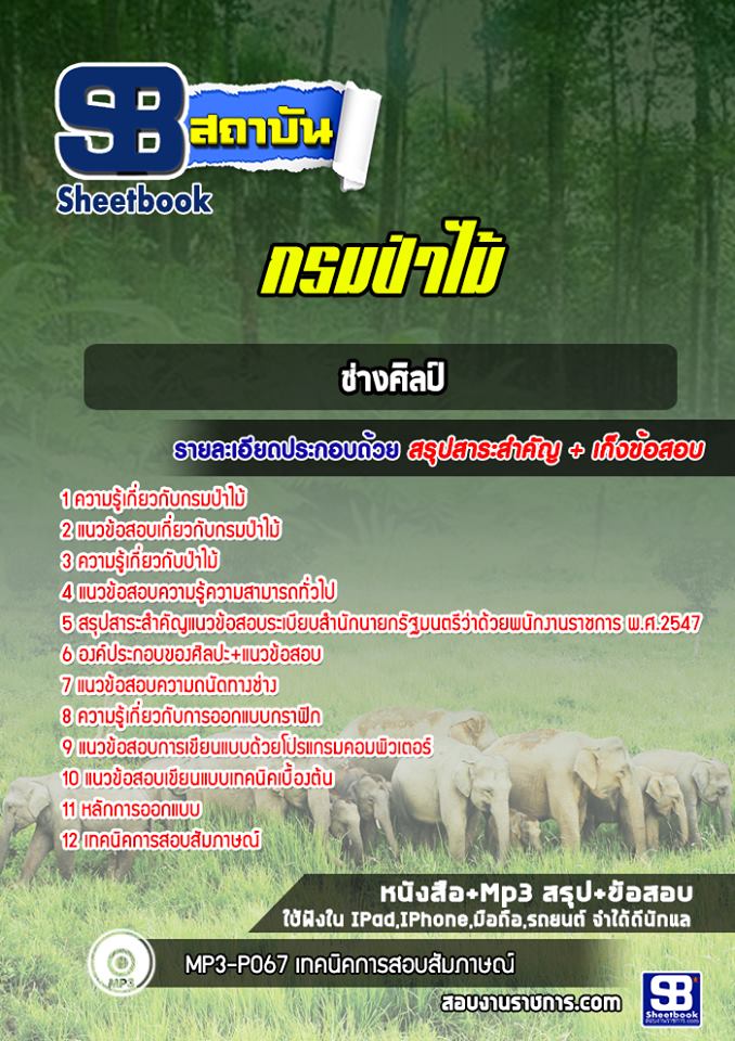 แนวข้อสอบช่างศิลป์ กรมป่าไม้