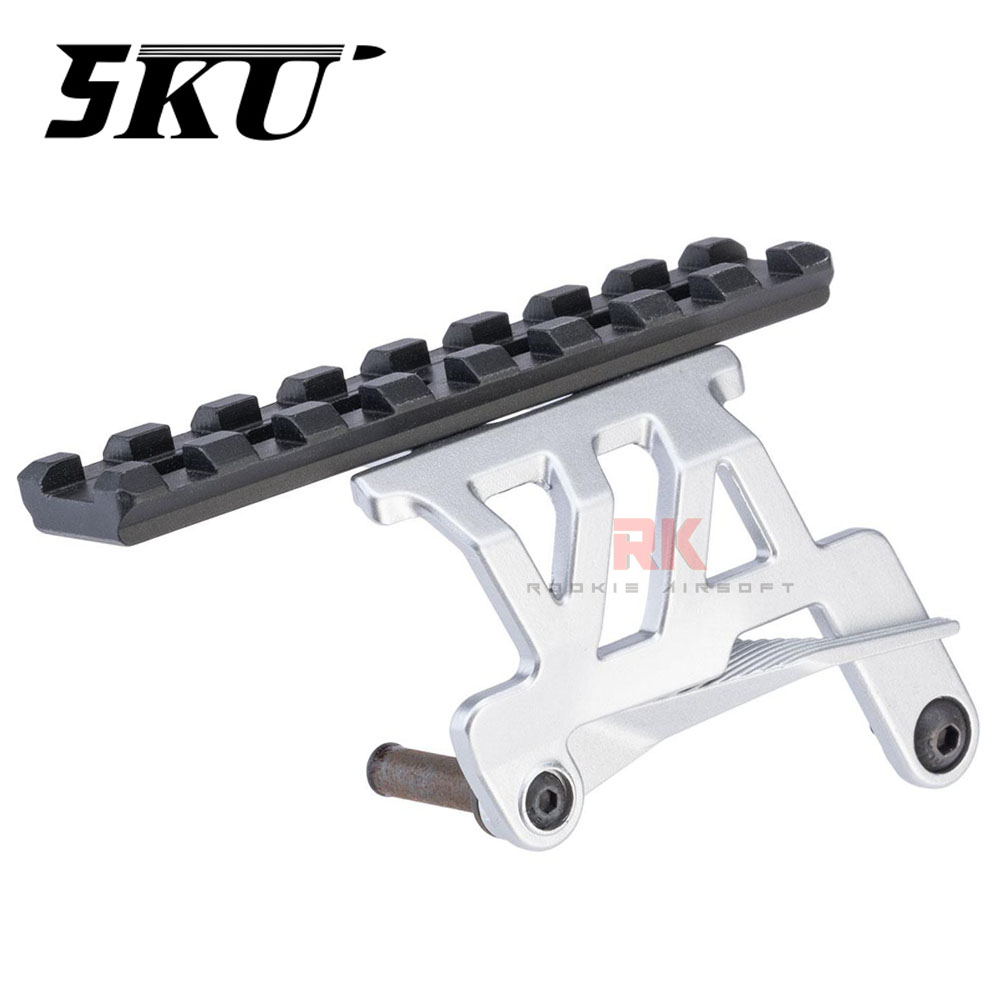 5KU Aluminum Optic Rail Mount for Hi-Capa (Silver)