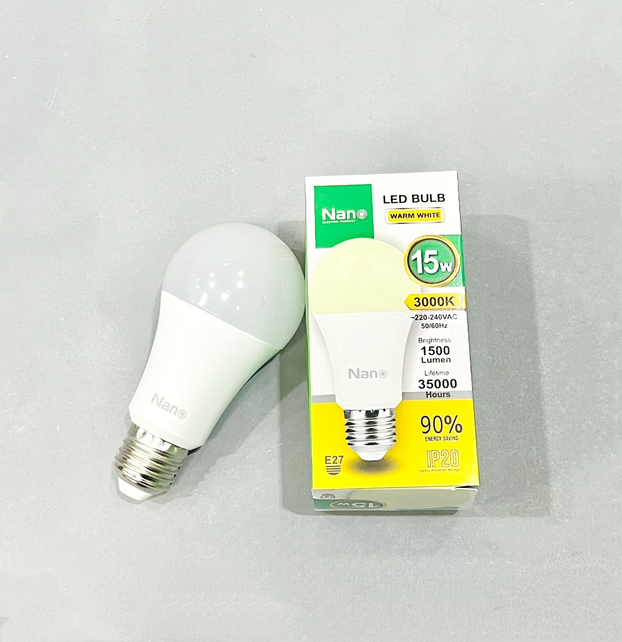 หลอด LED Bulb แสงวอร์ม Nano