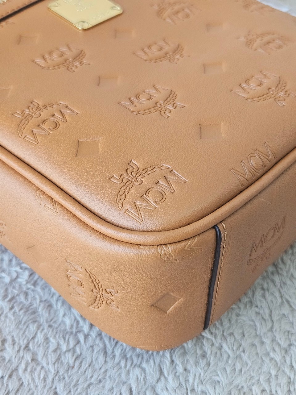 MCM Klassik Leather Crossbody Mini Bag