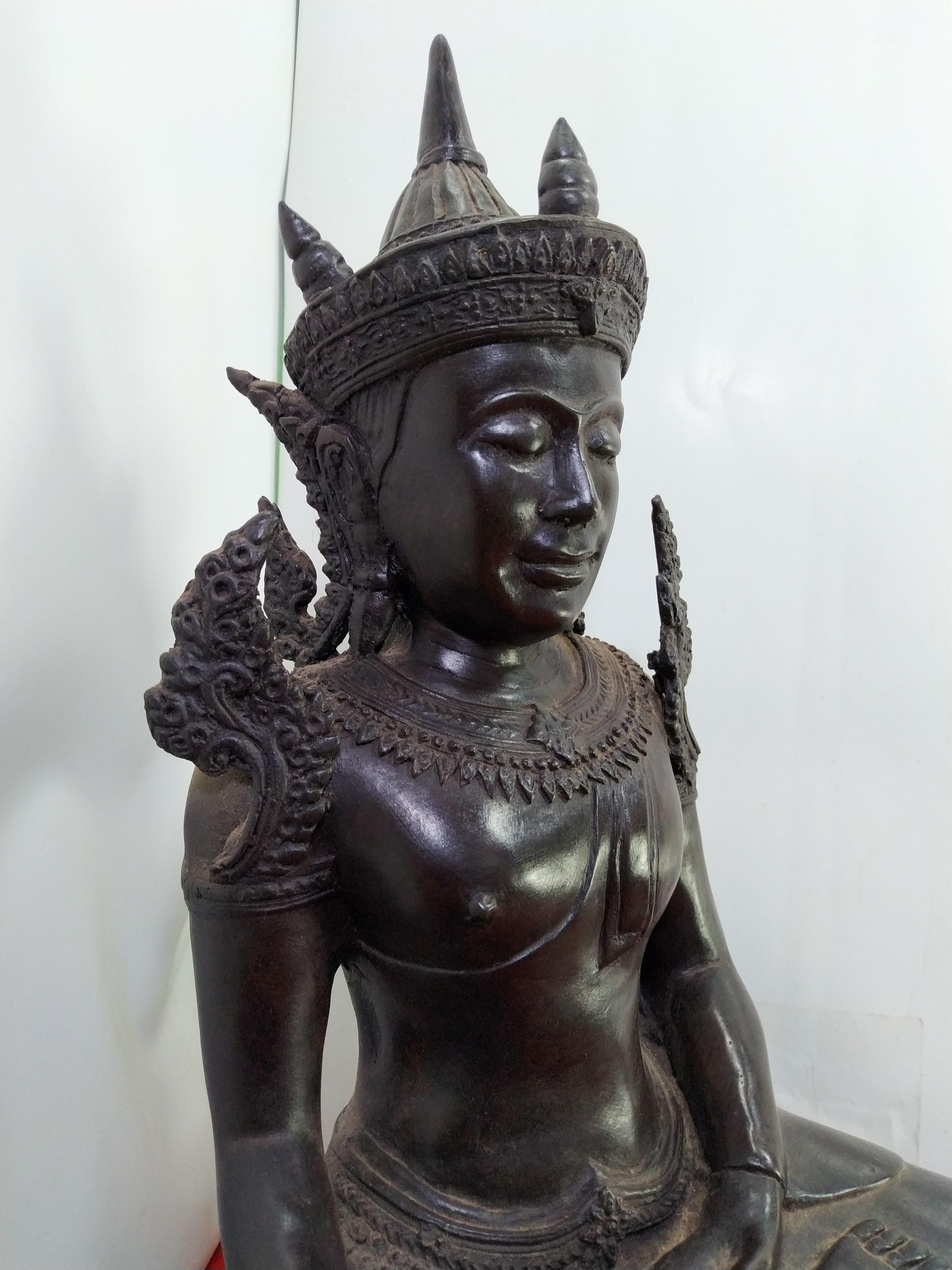 พระพุทธมหาธรรมราชา ทรงเครื่อง หน้าตัก 9 นิ้ว เนื้อสำริด