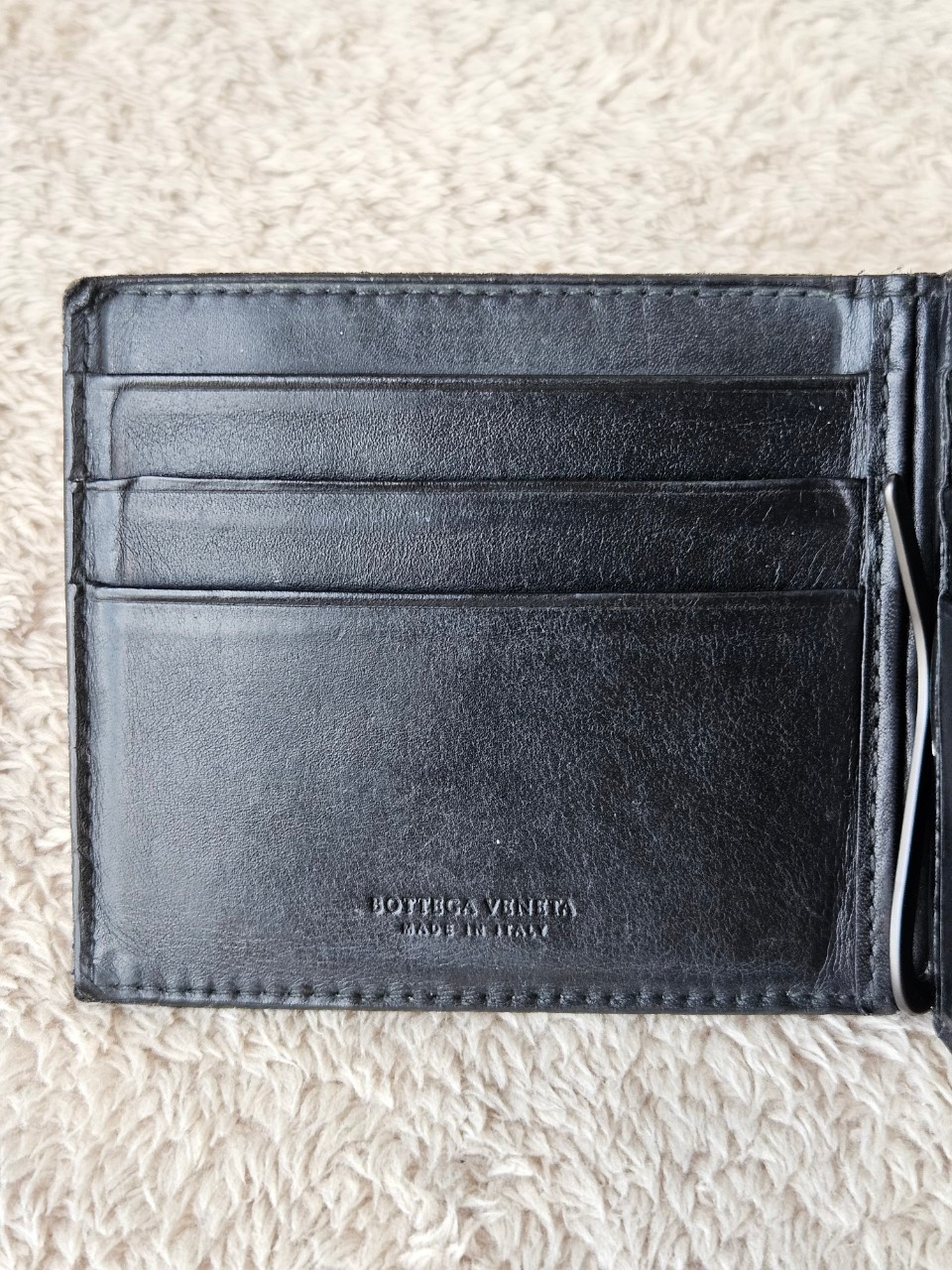 Bottega Money Clip สีดำ