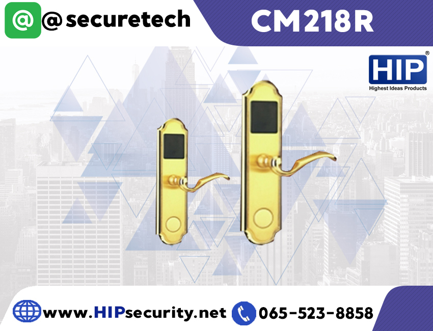ประตูล็อคโรงแรม HIP Intelligent lock รุ่น CM218R