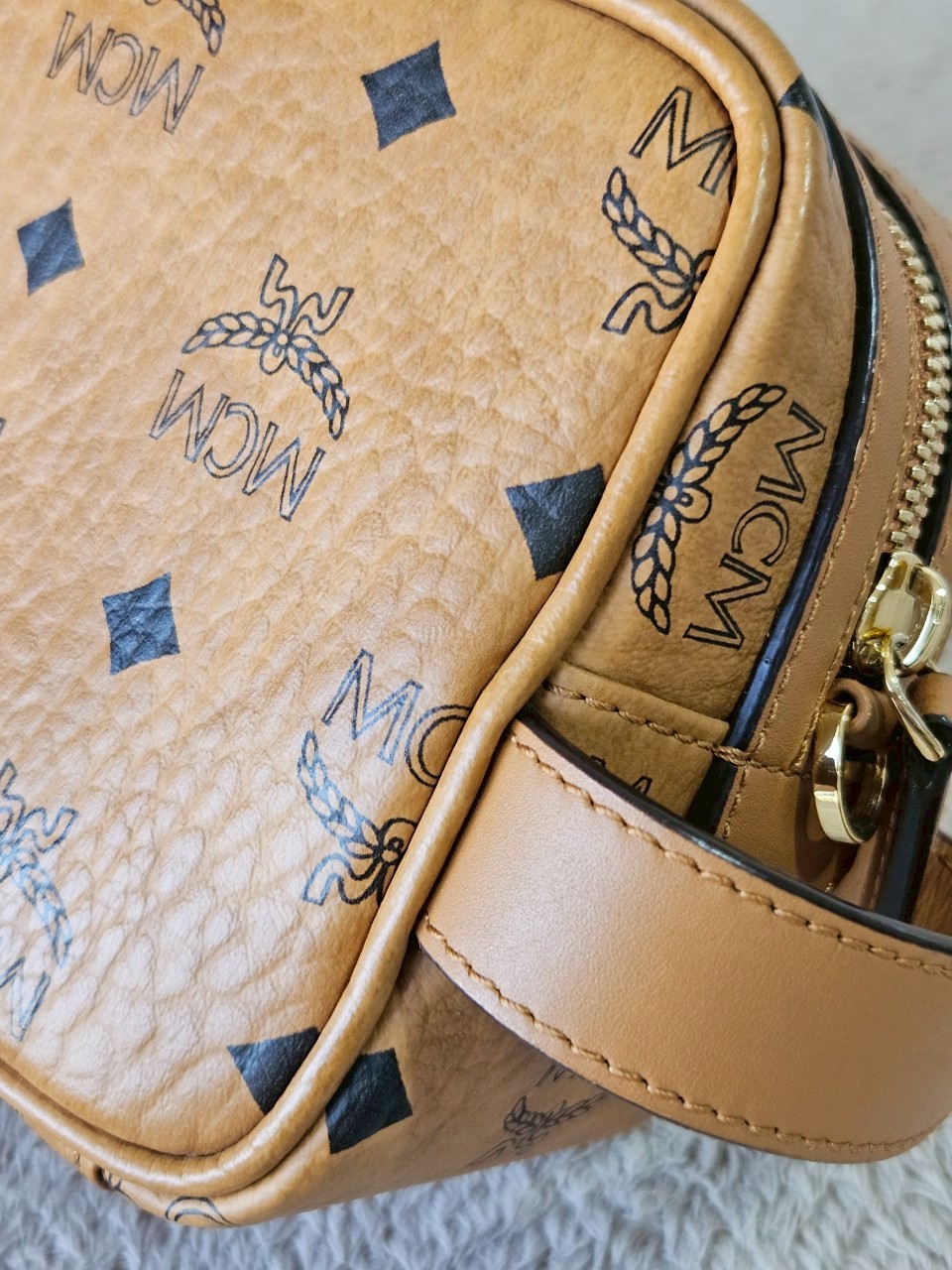 MCM Geo Laurel Wash Bag