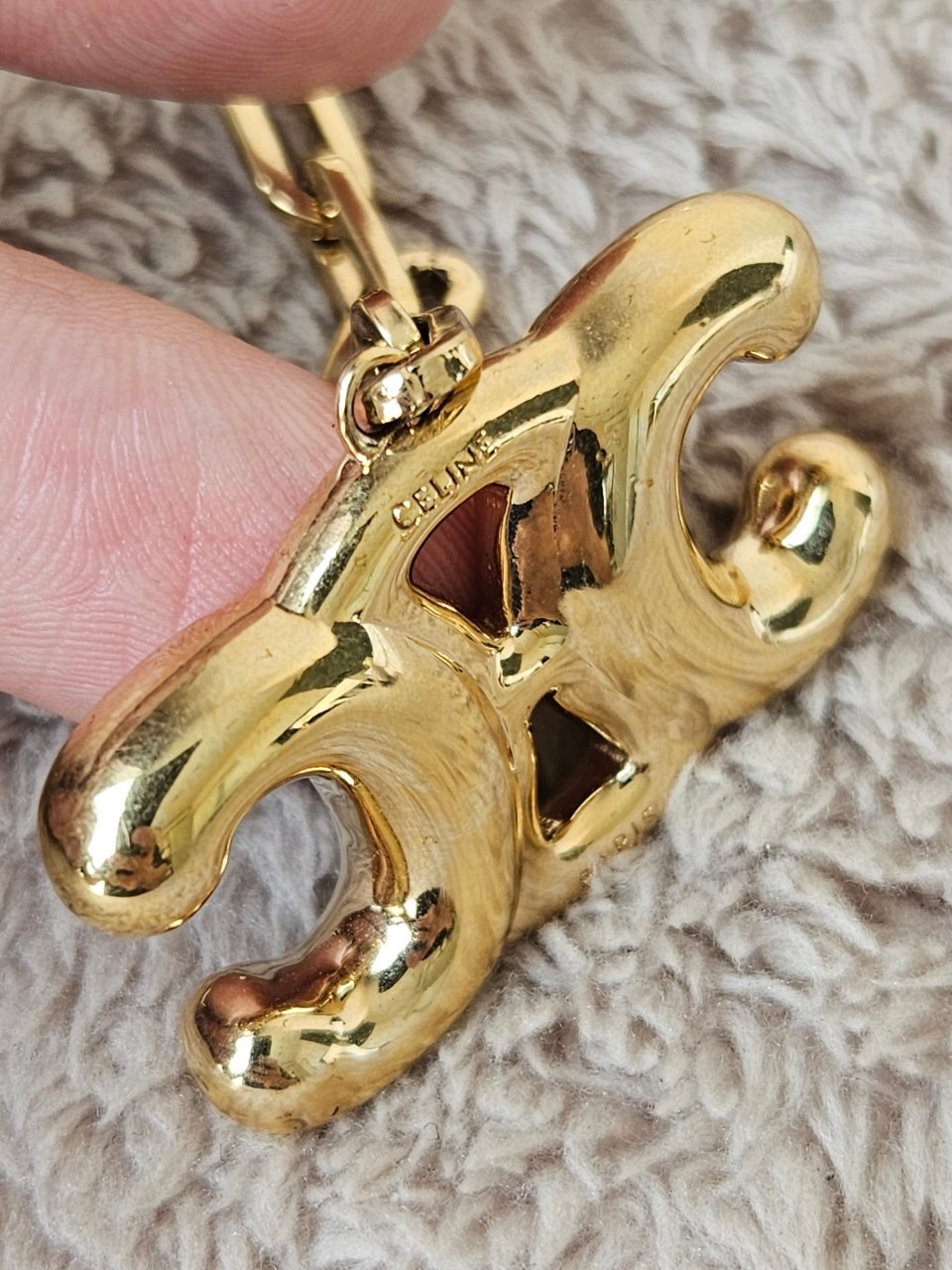 Celine Helim Triomphe Charm in Brass Gold