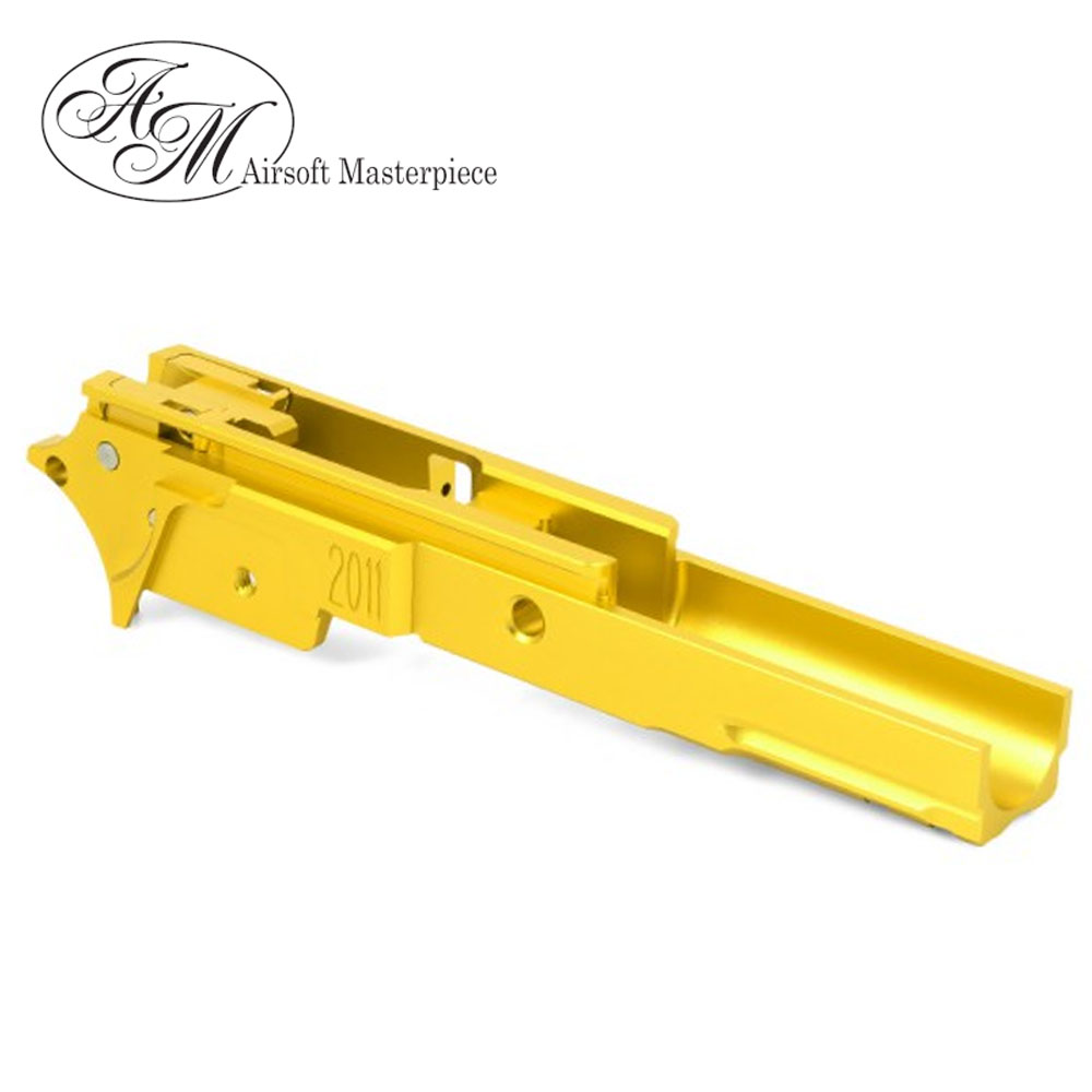 Airsoft Masterpiece Aluminum Advance Frame - STI 3.9 with Tactical Rail (Gold)