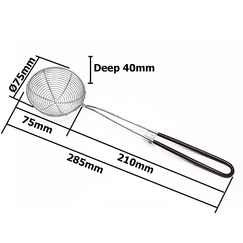 กระชอน ด้ามยาว 28.5 cm. 1610-589