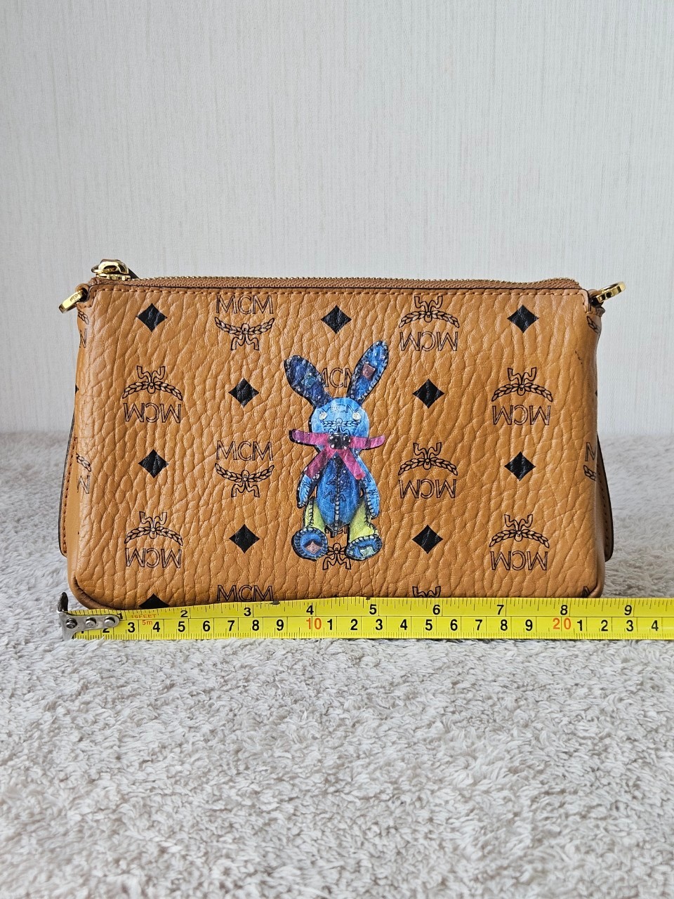 MCM Rabbit Top Zip Crossbody