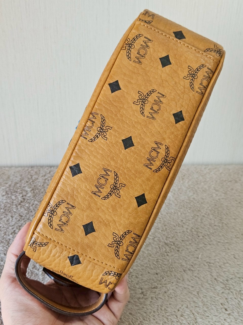 MCM Geo Laurel Wash Bag