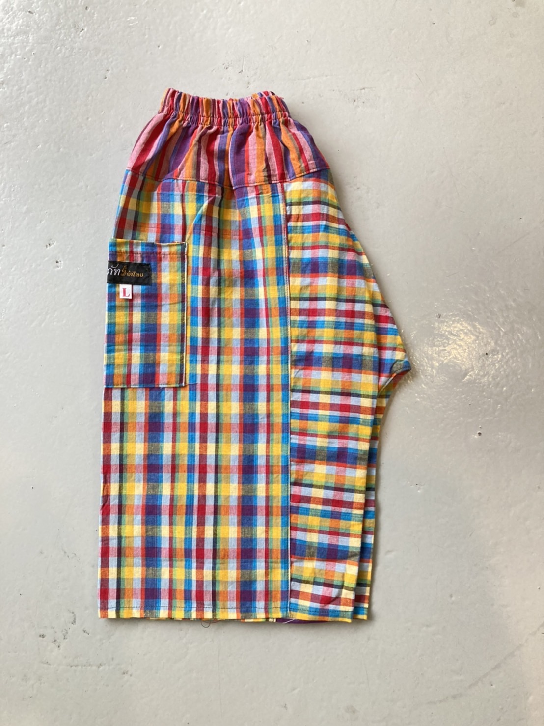 ขายส่ง กางเกงเลเด็ก กางเกงฝ้ายเด็กโต กางเกงผ้าขาวม้าเด็กโต (ราคาต่อโหล) nongnini1988