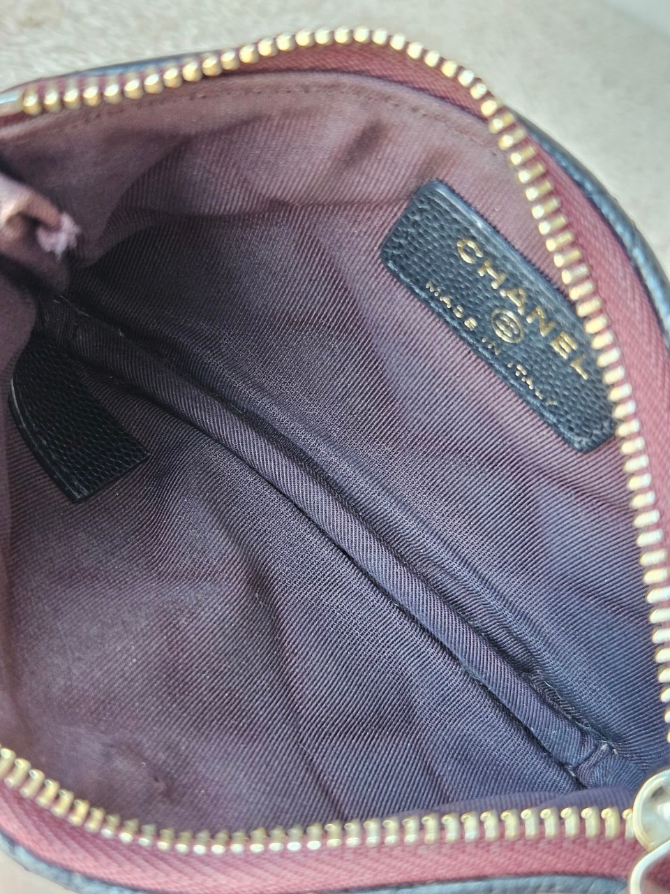 Chanel O Case Black Cavier GHW