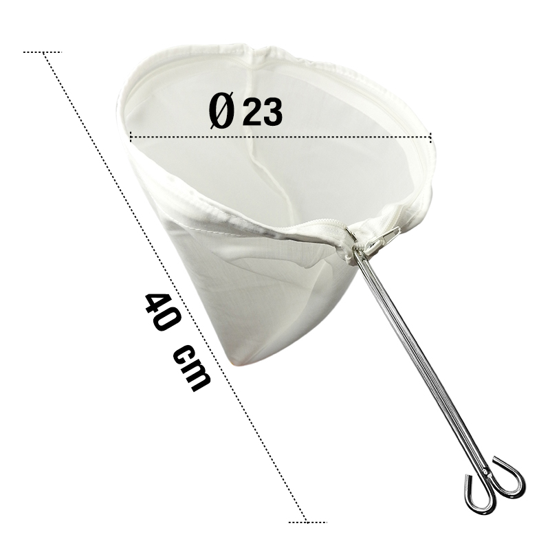 Tea filter bag width Diameter 23 cm.