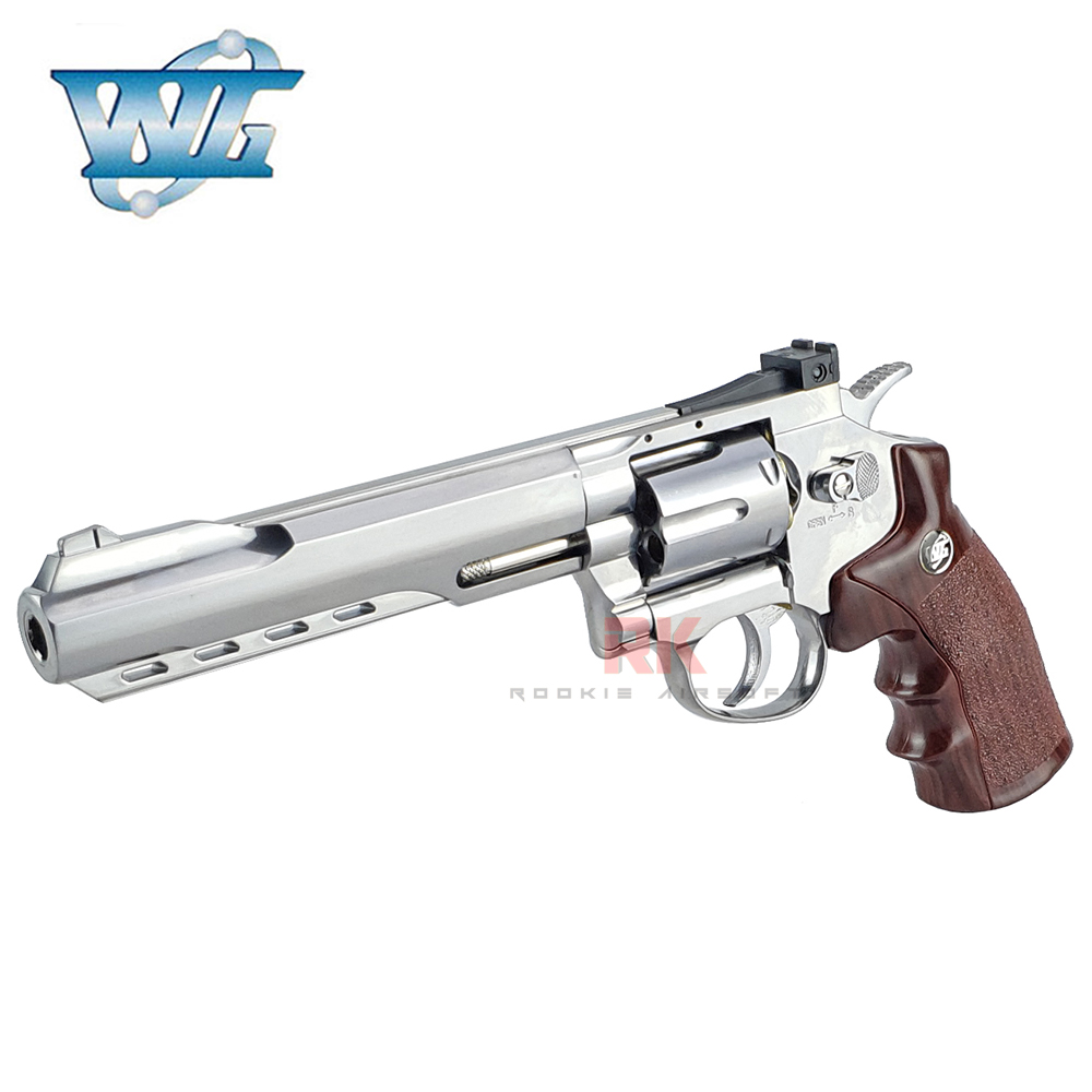 WinGun 702S 6 inch Co2 Revolver (Silver)