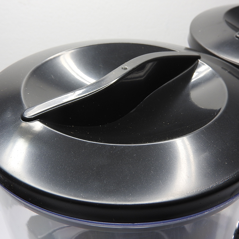 Double Pasta Cereal Dry Food Dispenser Storage Cont (Black) 1602-121-C01