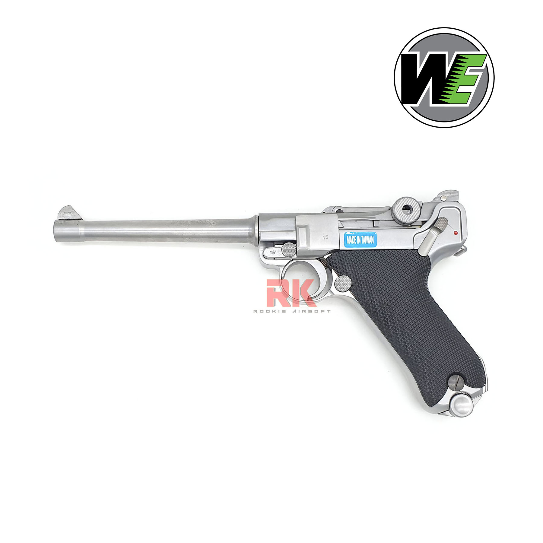WE Luger P08 6 นิ้ว GBB - Silver