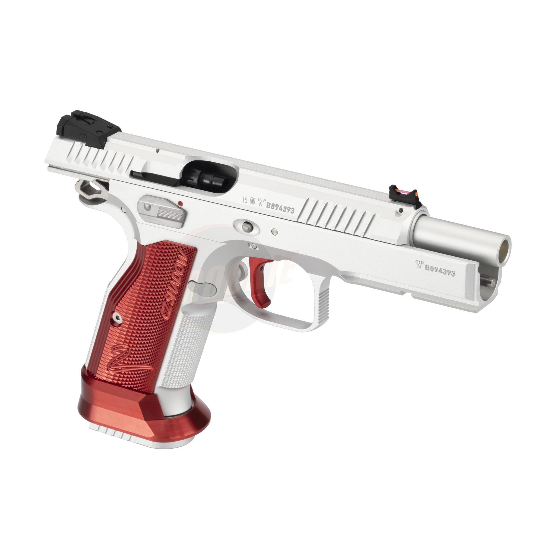 CL Project Custom KJ CZ Shadow 2 Single Action GBB (CNC Version) - Silver & Red Limited Edition