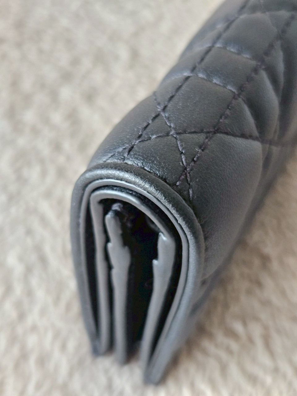 Dior Lady Dior Medium Wallet Lambskin Black