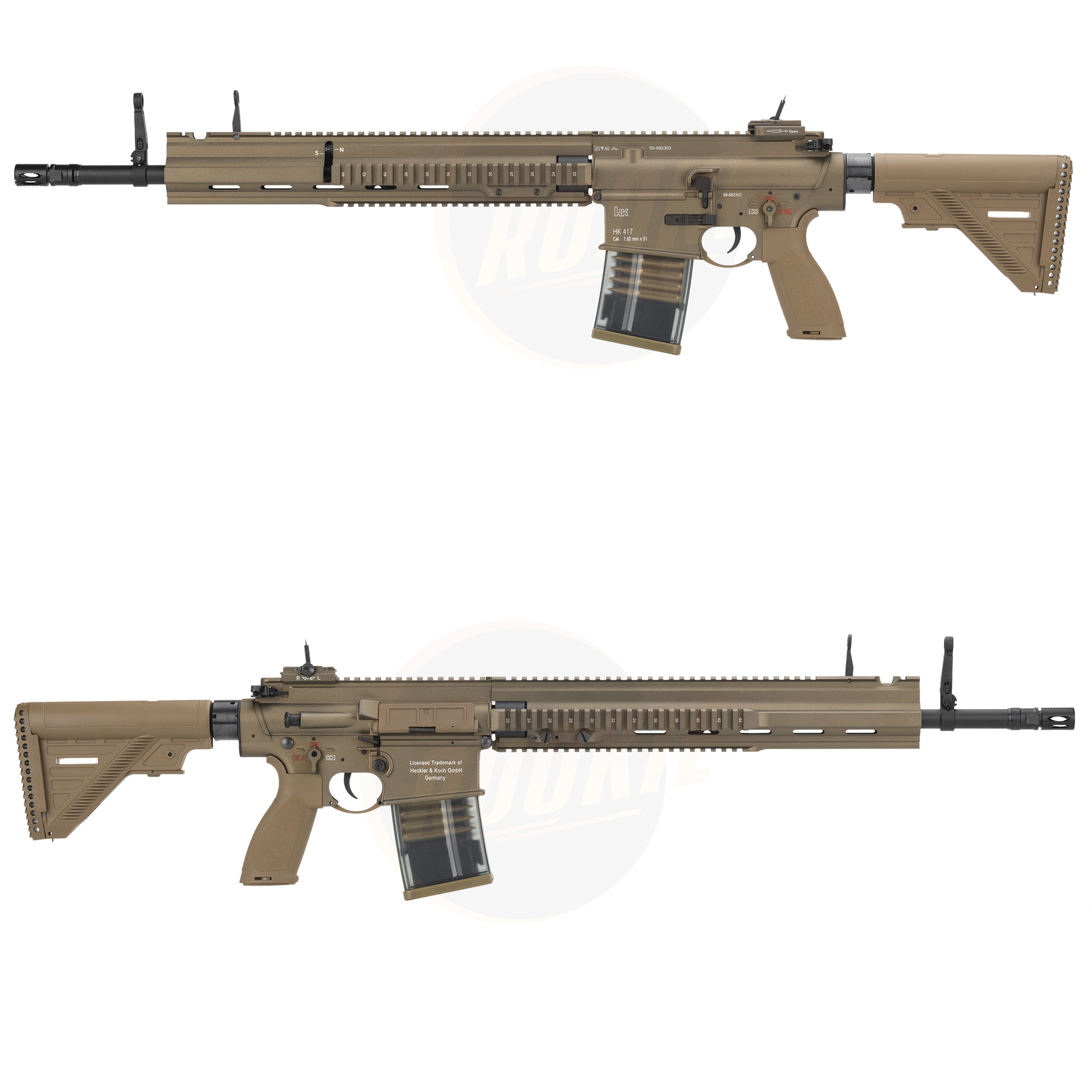 E&C 202 S2 HK417 A2 AEG - 16" Handguard / 20" Barrel