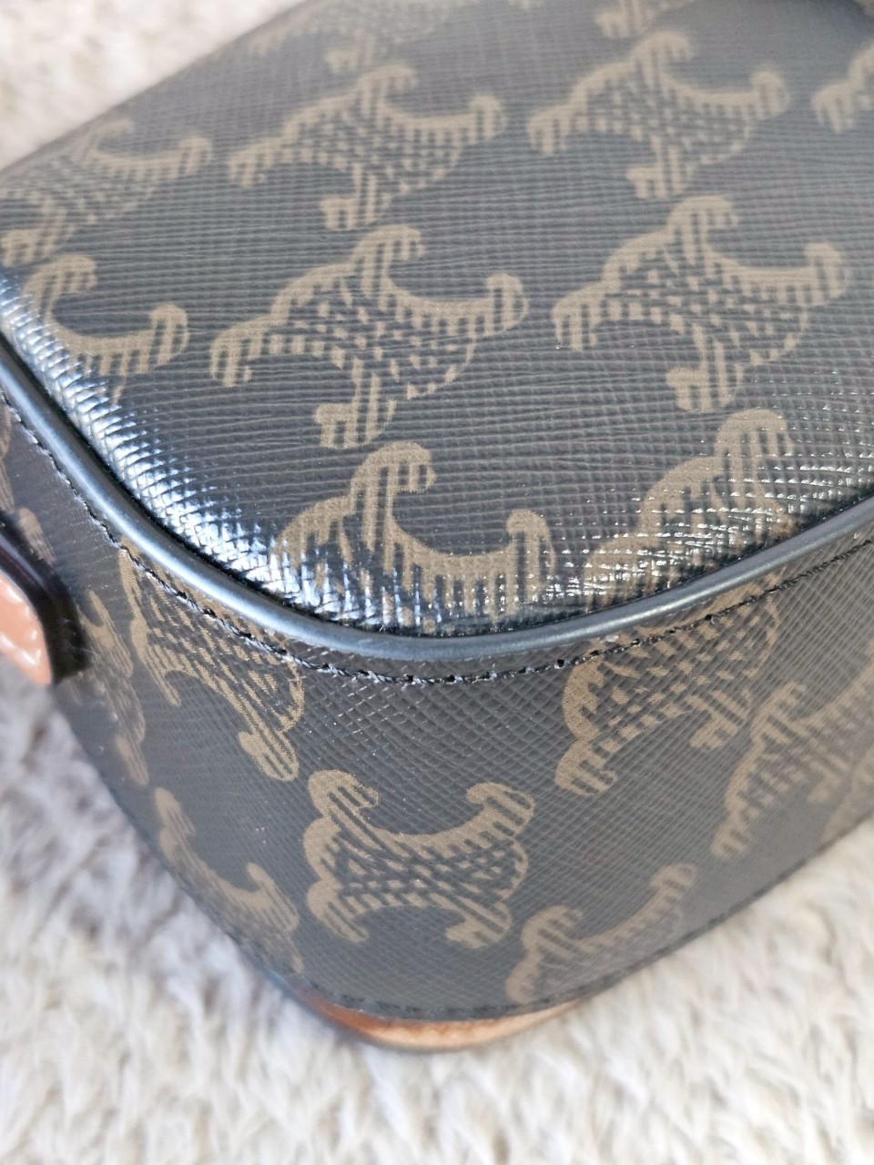 Celine Clutch on Strap Tabou Tan