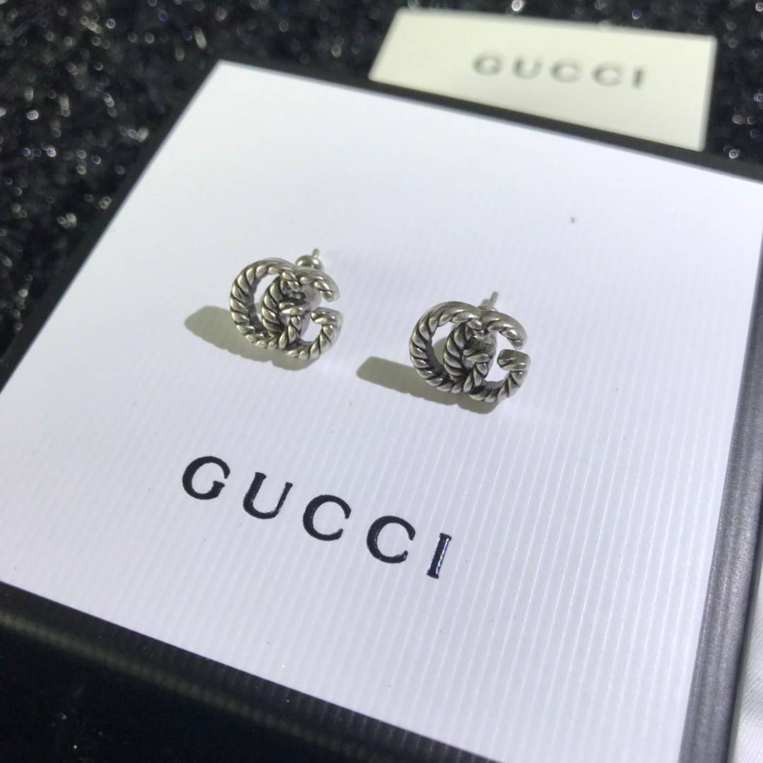 ต่างหูกุชชี่ Gucci earring ต่างหูกุชชี่ ติดหู งาน Hiend
