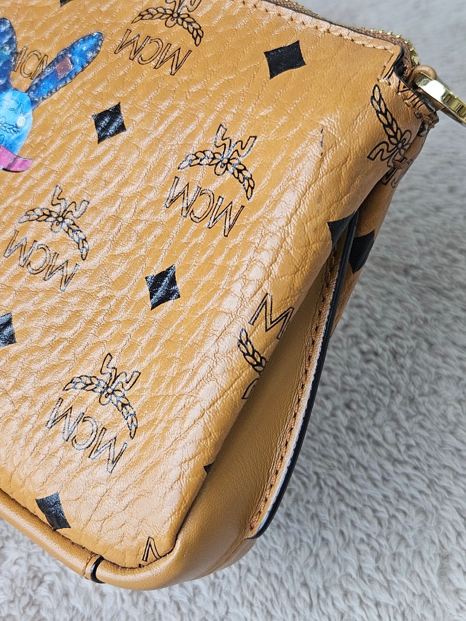 MCM Rabbit Top Zip Crossbody