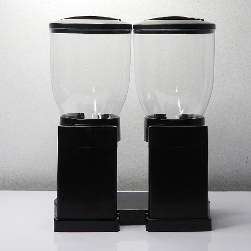 Double Pasta Cereal Dry Food Dispenser Storage Cont (Black) 1602-121-C01