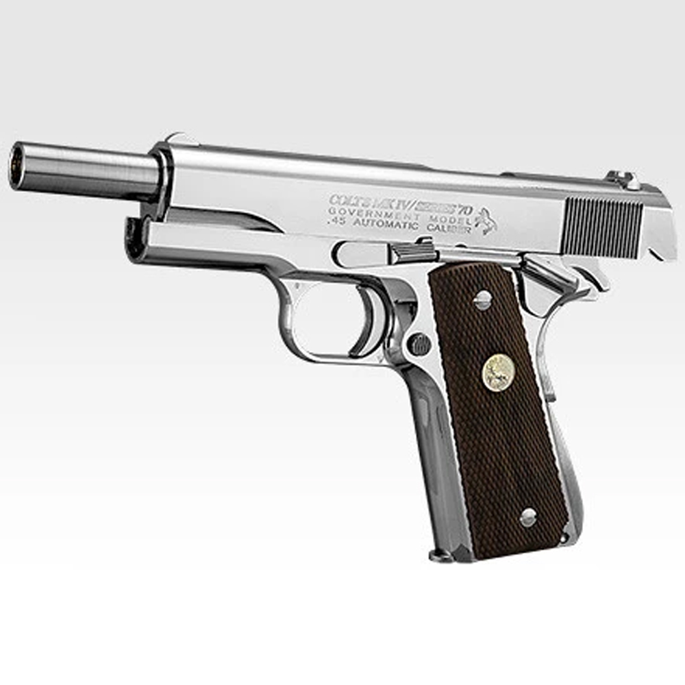 Tokyo Marui M1911 Colt Government Mark IV Series 70 GBB - Nickel Finish