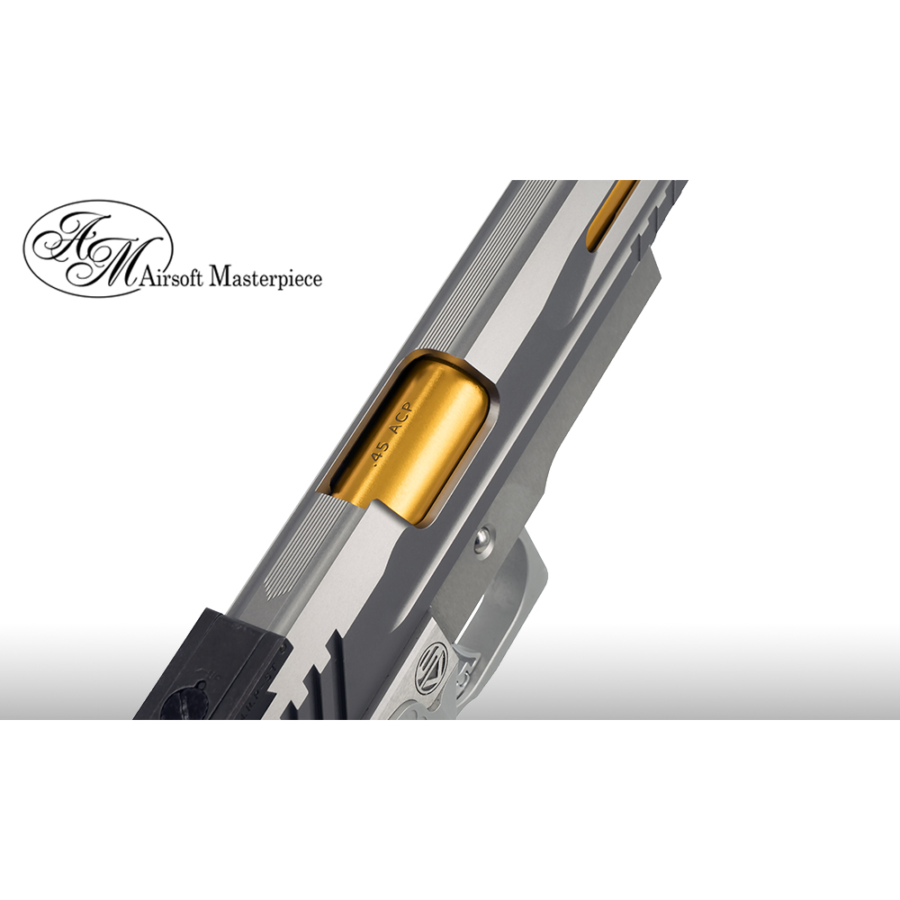 Airsoft Masterpiece Aluminum Threaded Outer Barrel for Hi-CAPA 5.1 (Grey)