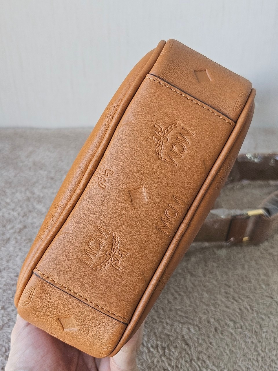 MCM Klassik Leather Crossbody Mini Bag