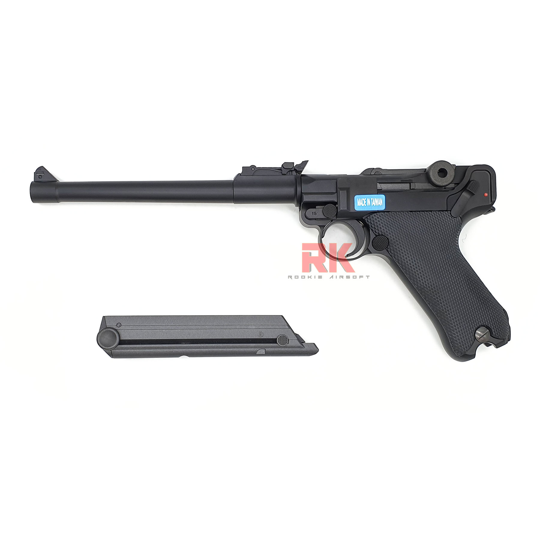 WE Luger P08 8 นิ้ว GBB - Black