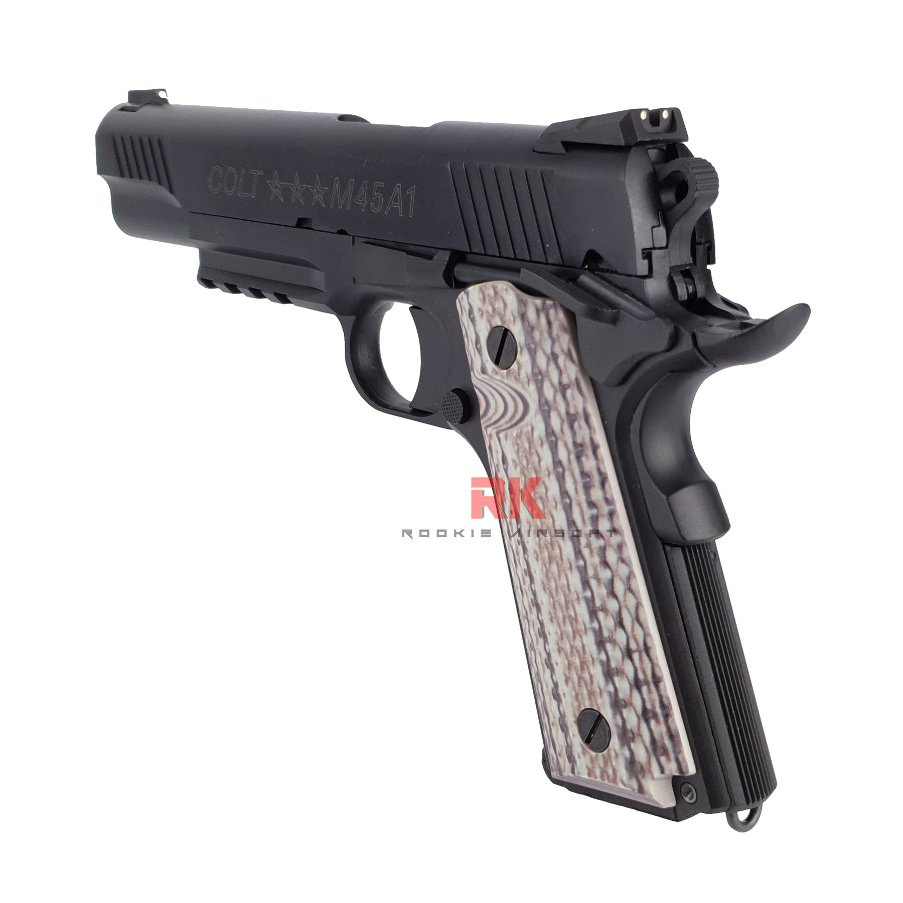 SRC Colt M45A1 Dual Magazines (Green gas + Co2) GBB - Black