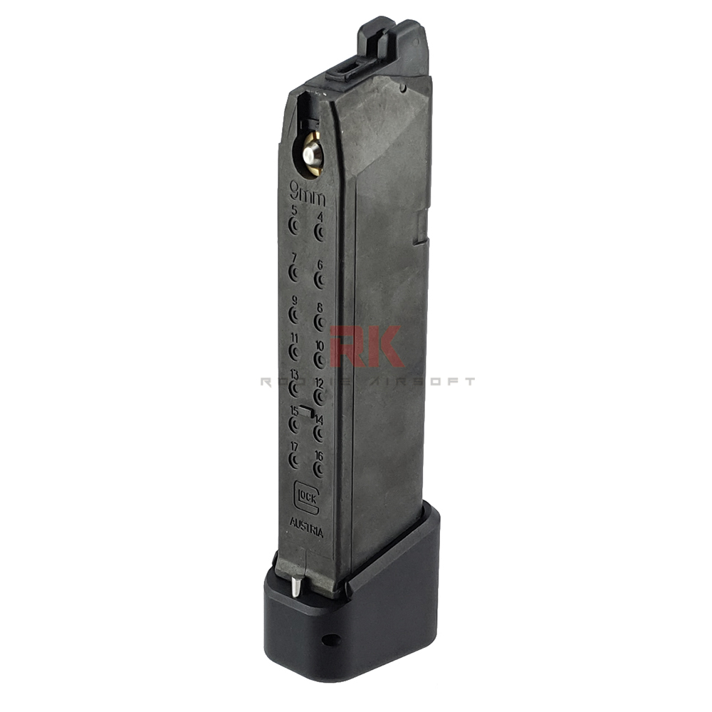 Bomber CNC Aluminum TTI Style Long Magazine Extension for Marui G-Series - Black