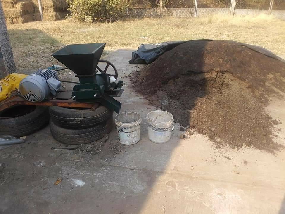 เครื่องอัดเม็ด V.2 ติดรถไถ