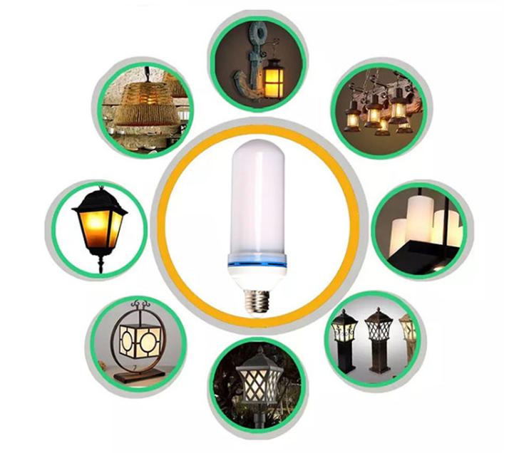 LED FLAME BULB แบบ ขั้ว E14 (หลอดเปลวไฟ)