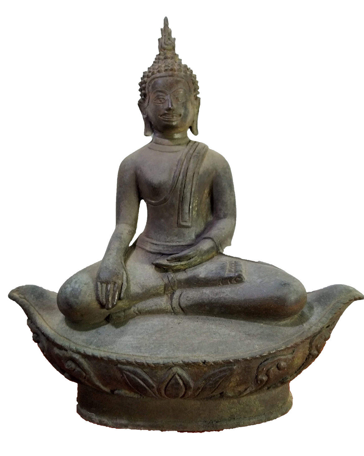 พระอู่ทอง ฐานเรือ หน้าตัก 5 นิ้ว เนื้อสำริด