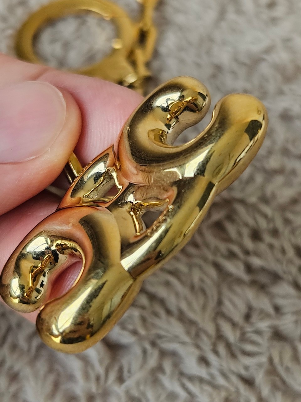 Celine Helim Triomphe Charm in Brass Gold