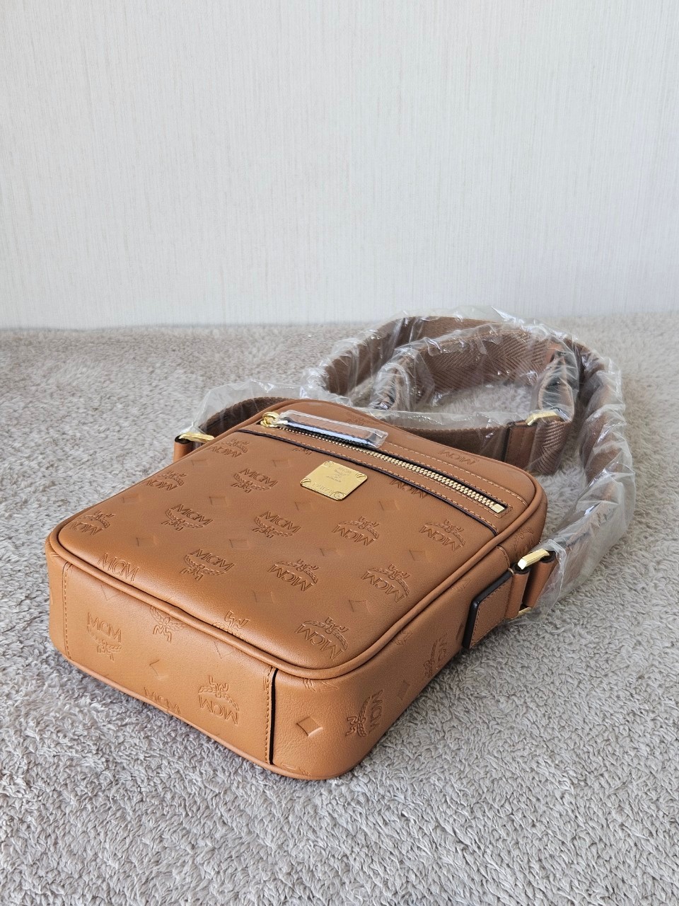 MCM Klassik Leather Crossbody Mini Bag