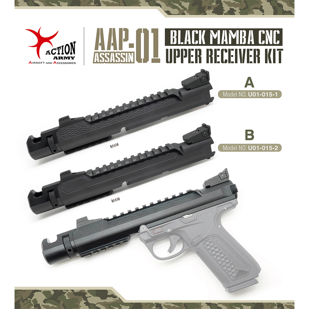 Action Army AAP-01 Black Mamba CNC Upper Receiver Kit B