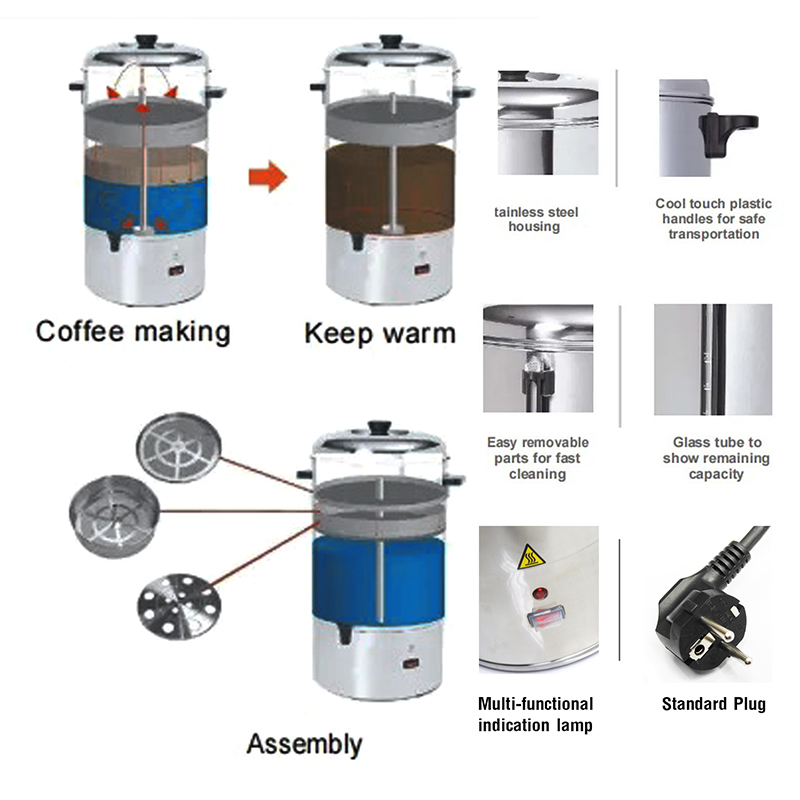 Coffee boiler and coffee dispenser 12 Litre