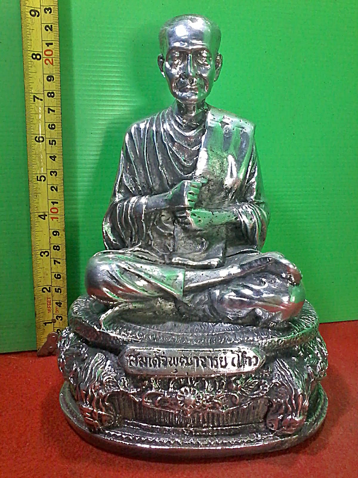 สมเด็จพระพุฒาจารย์ (โต พฺรหฺมรํสี) เนื้อสำริดเงินยวง หน้าตัก 5 นิ้ว