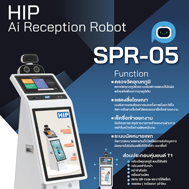 Ai Reception Robot HIP รุ่น SPR-05