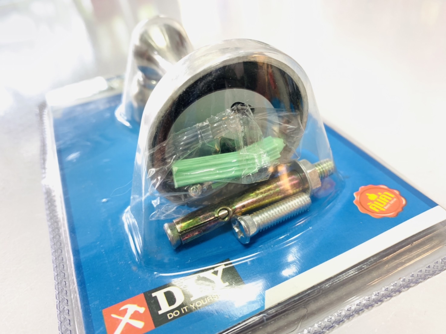 กันชนประตูแม่เหล็ก สแตนเลส (อัดแผง) สีโครเมี่ยม