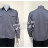 รหัส AB1.10 : เสื้อช่างแขนยาวผ้าคอมทวิวสีเทาล้วน