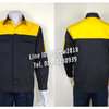 รหัส AB4.1 : เสื้อช่างแขนยาวผ้าคอมทวิวดำอกเหลือง (ซ่อนสาบ)