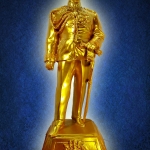 พระบรมรูป ร.5 ทรงยืน สูง 21 นิ้ว เนื้อเรซิ่นสีทอง