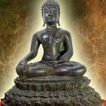 พระเชียงแสน สิงห์1 ปางมารวิชัย หน้าตัก 9 นิ้ว เนื้อโลหะสำริด