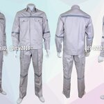 ชุดช่างแจ็คเก็ตแขนยาวผ้าเวสปอยท์ 4 กระเป๋าสีเทาอ่อน (ติดสะท้อนแสง) กางเกงช่างผ้าเวสปอยท์ 7 กระเป๋าสีเทาอ่อน (ติดสะท้อนแสง)