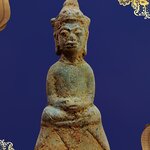 พระชัยคล้องช้าง เศียรโค้ง สภาพเก่ากรุ เนื้อสำริด