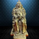 รูปหล่อรัชกาลที่ 5 ทรงนั่งบัลลังก์ ทองเหลือง สูง 5 นิ้ว