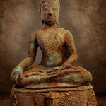 พระเชียงแสน ฐานช้าง หน้าตัก9นิ้ว (ฐานถอดได้)